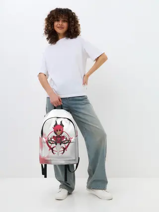 Рюкзак джинсовый / Hazbin Hotel