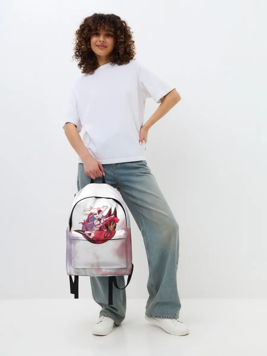 Рюкзак джинсовый / Hazbin Hotel