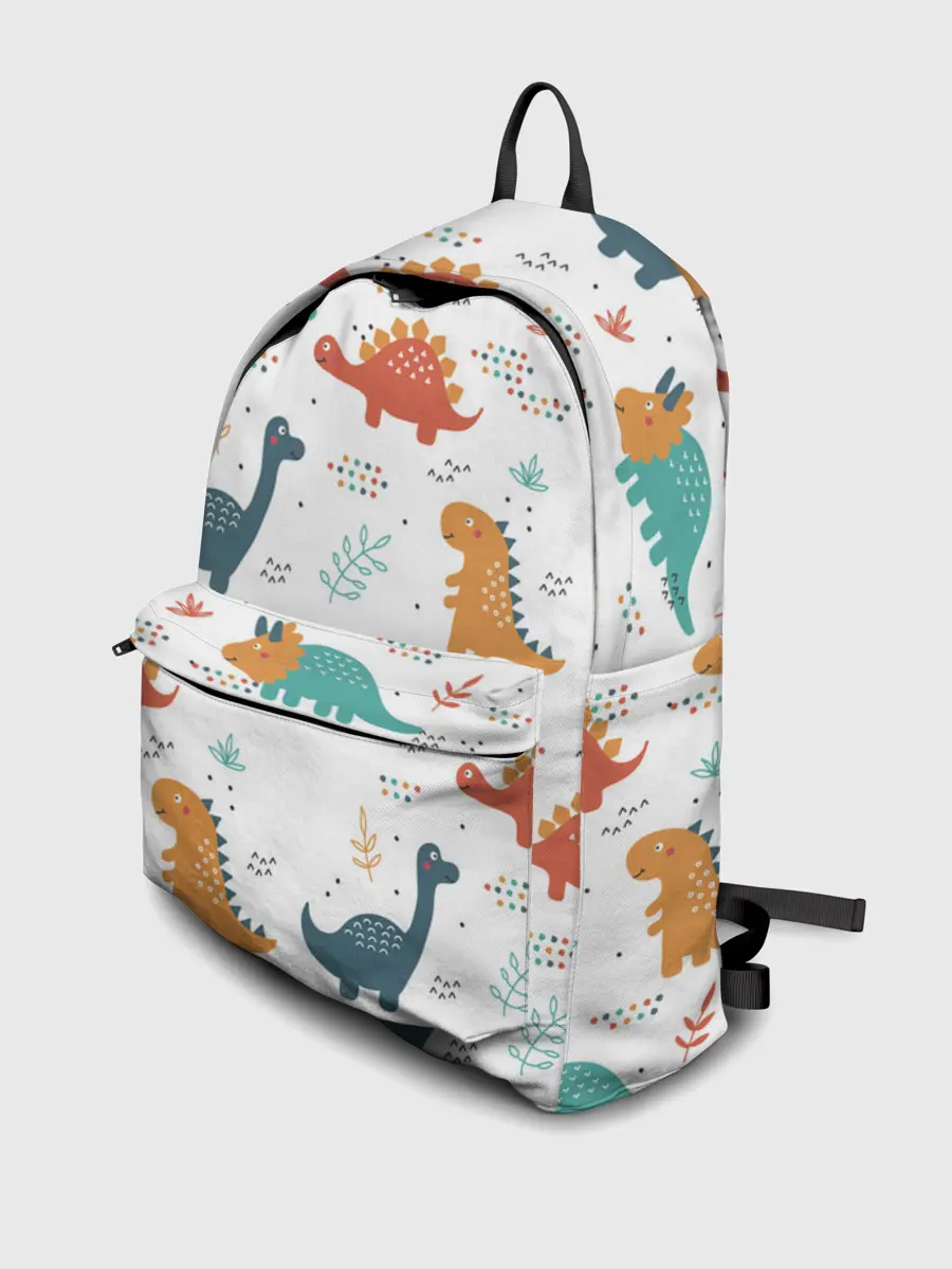 Рюкзак джинсовый / Милые динозавры