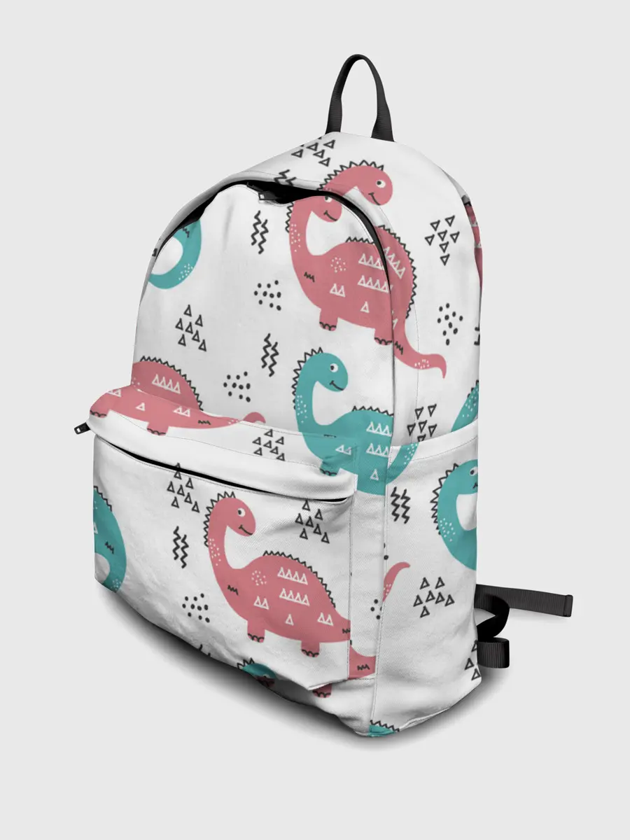 Рюкзак джинсовый / Милые динозаврики