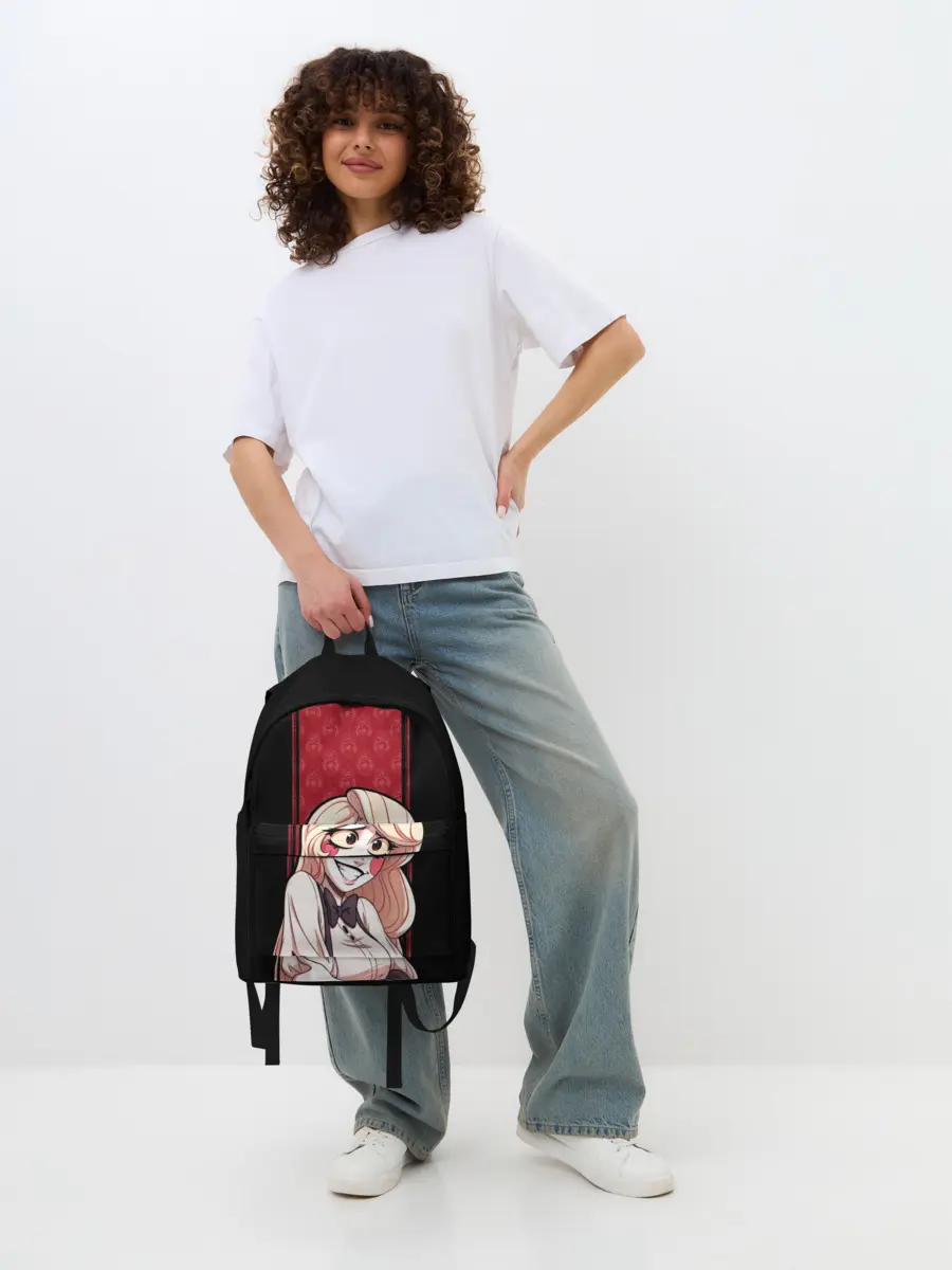 Рюкзак джинсовый / Hazbin Hotel. Charlie