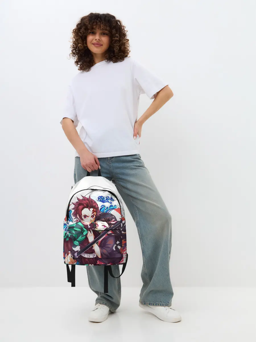 Рюкзак джинсовый / Клинок рассекающий демонов