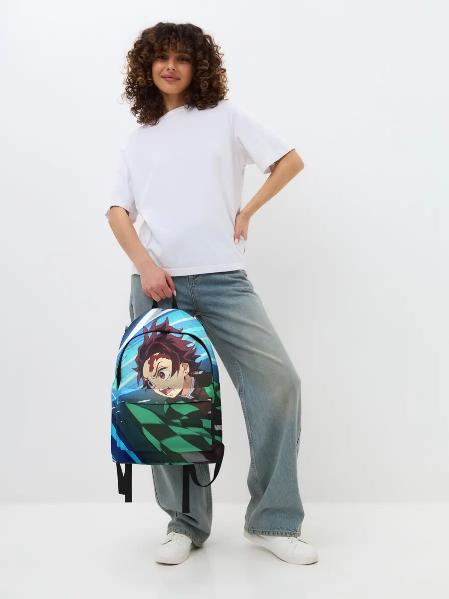 Рюкзак джинсовый / Клинок рассекающий демонов