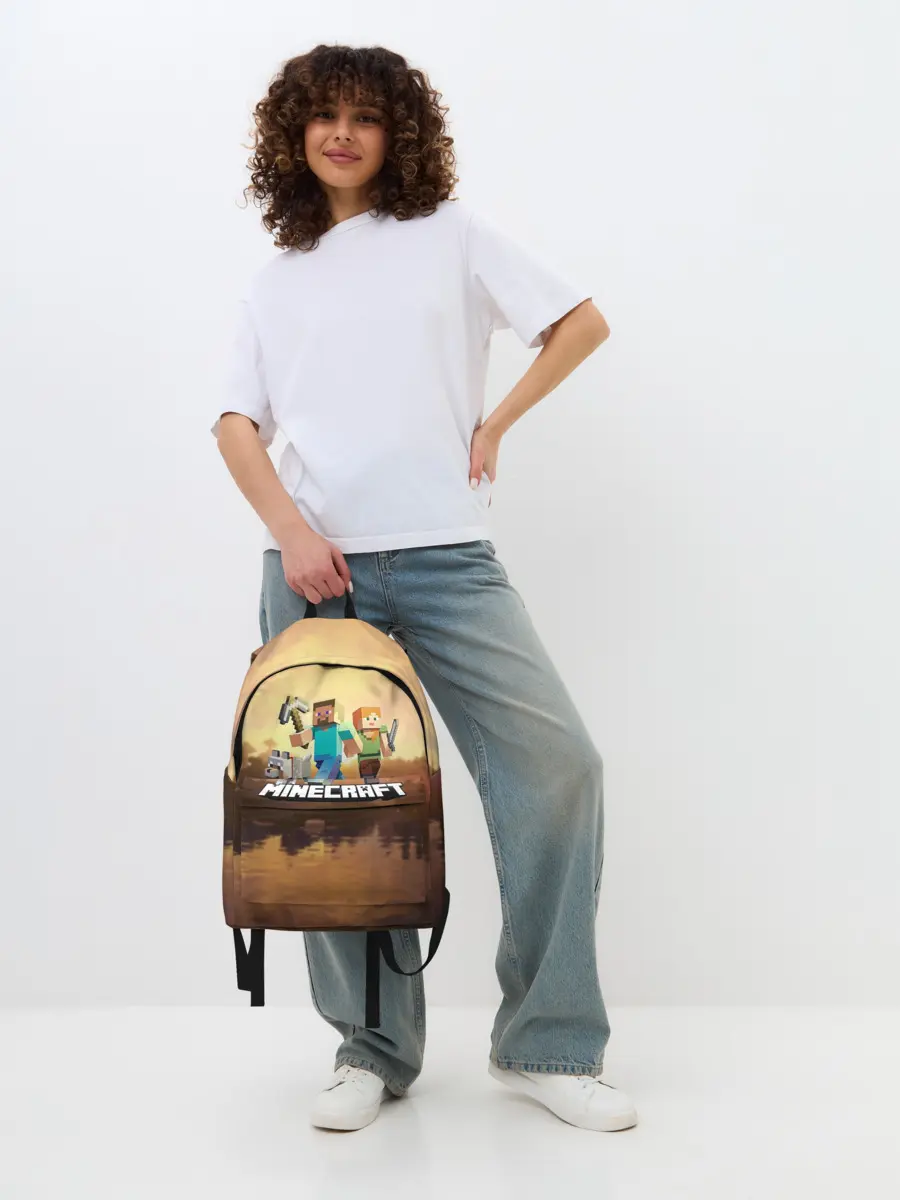 Рюкзак джинсовый / Minecraft / Майнкрафт