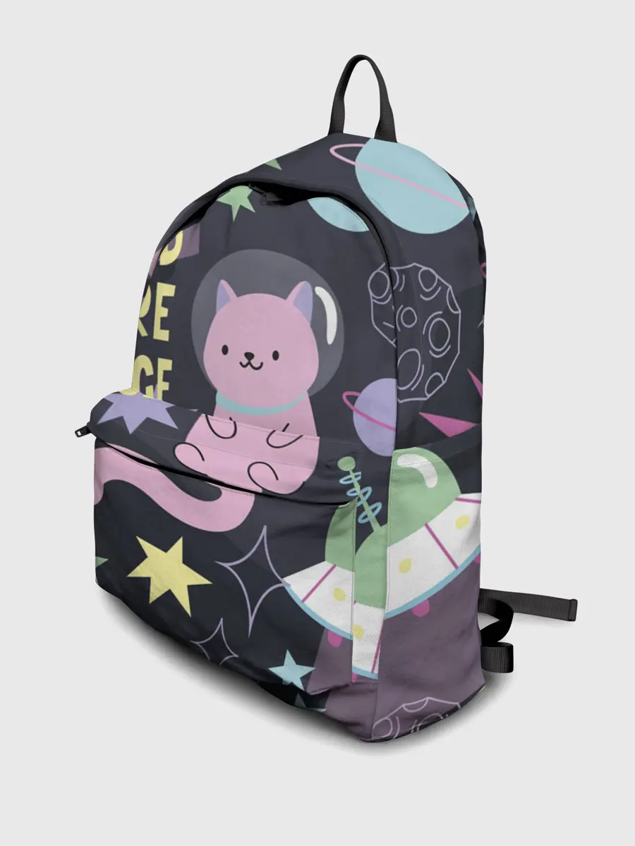 Рюкзак джинсовый / Космический кот