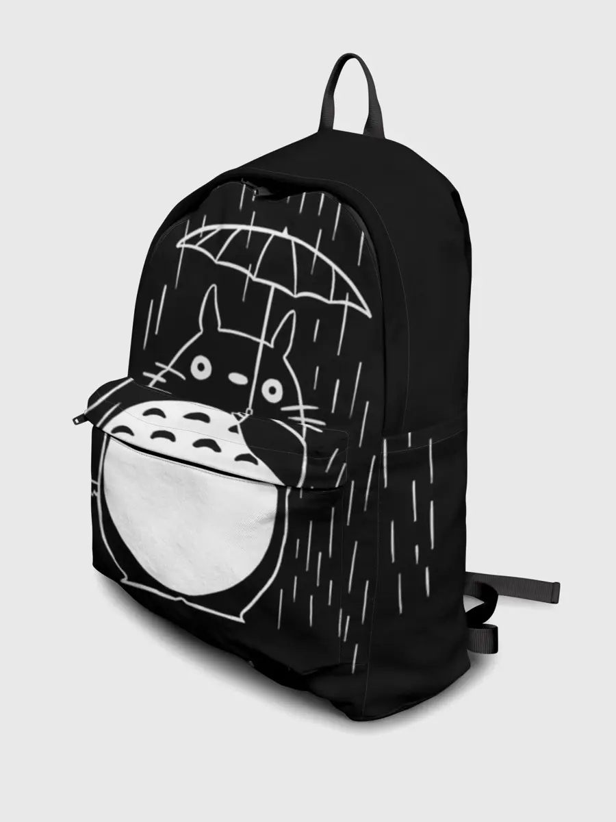 Рюкзак джинсовый / Тоторо прячется от дождя