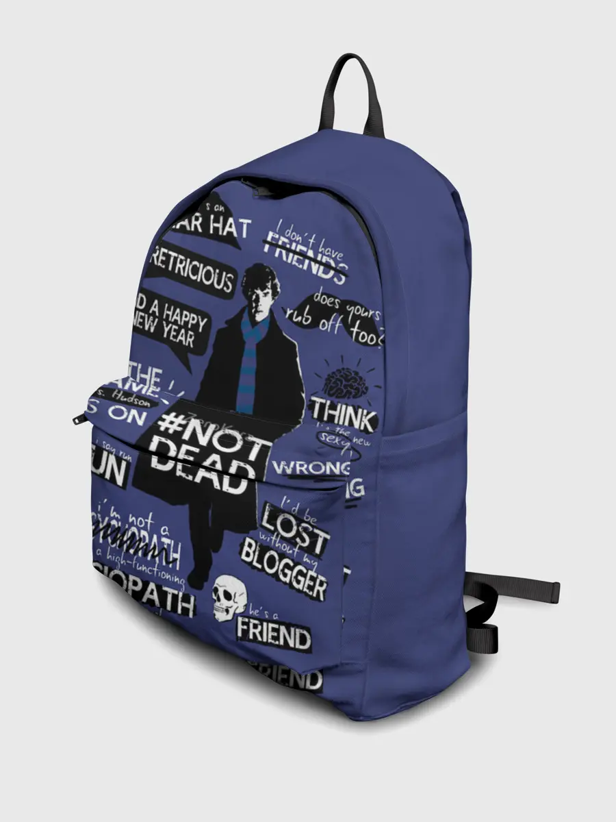 Рюкзак джинсовый / Sherlock not beab