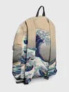 Рюкзак джинсовый / Kanagawa Wave Glitch Art