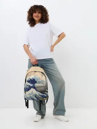 Рюкзак джинсовый / Kanagawa Wave Art
