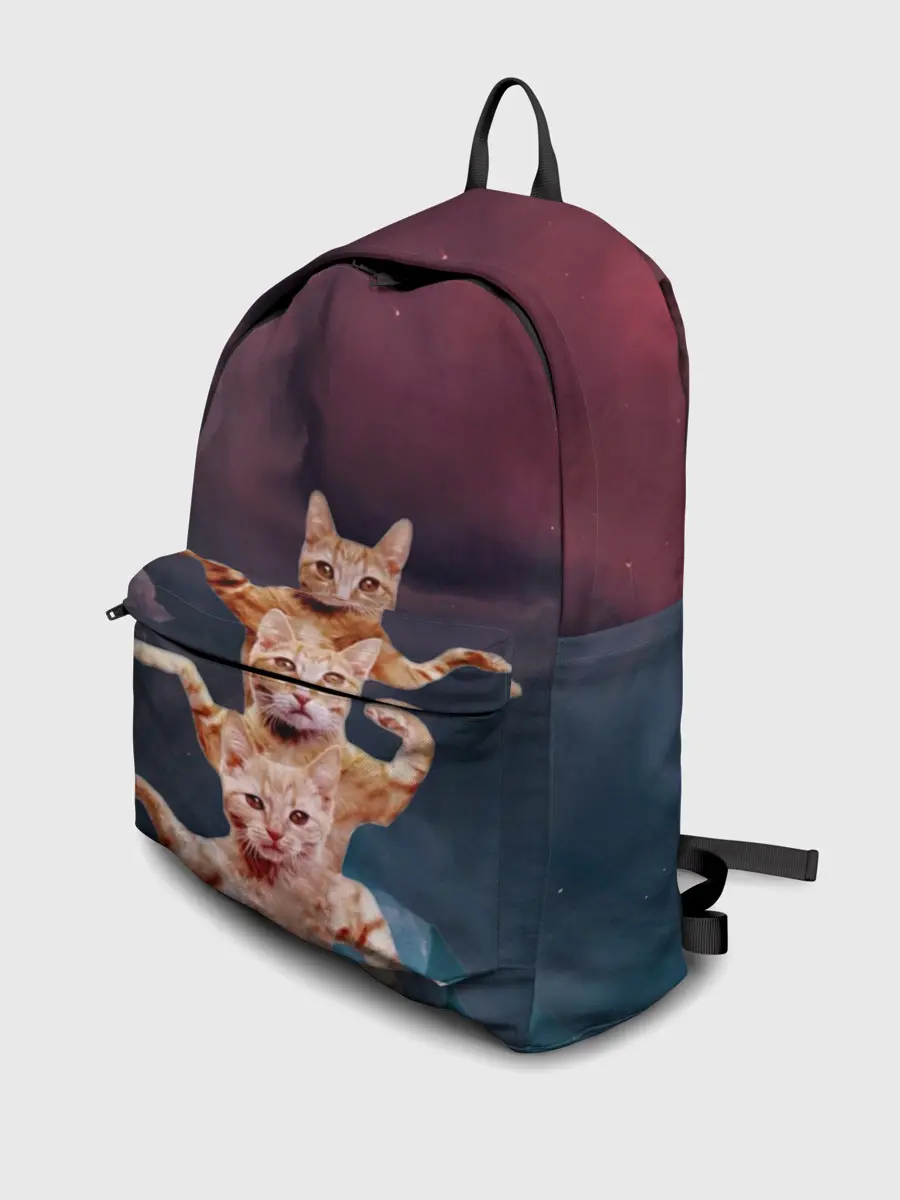 Рюкзак джинсовый / Танцующие коты