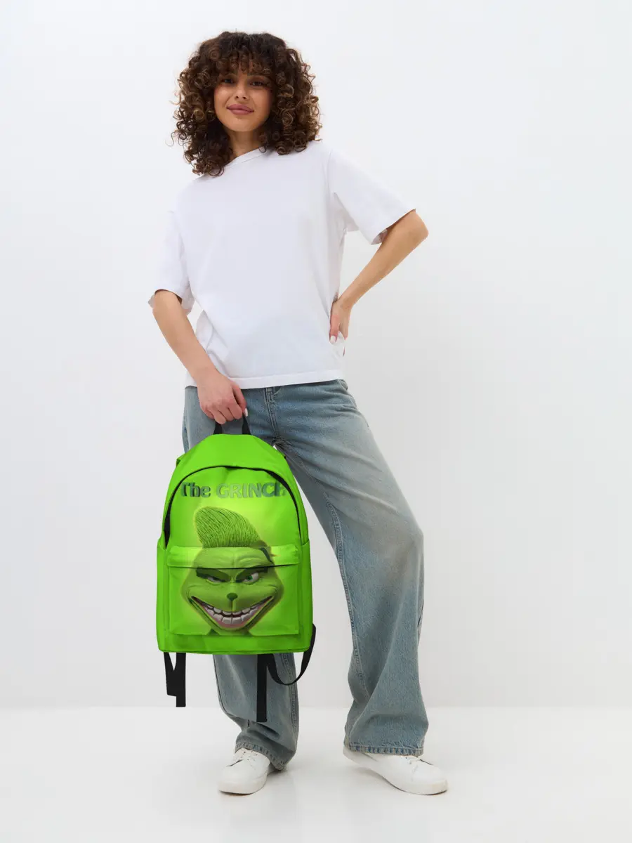 Рюкзак джинсовый / Grinch Face