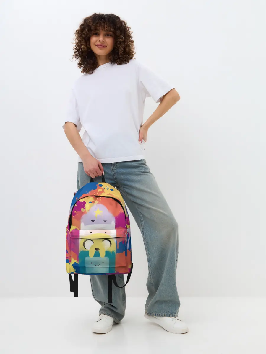 Рюкзак джинсовый / Adventure Time