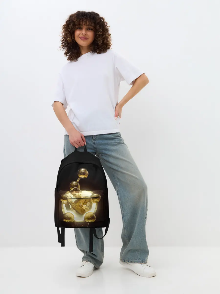 Рюкзак джинсовый / Месси шестикратный