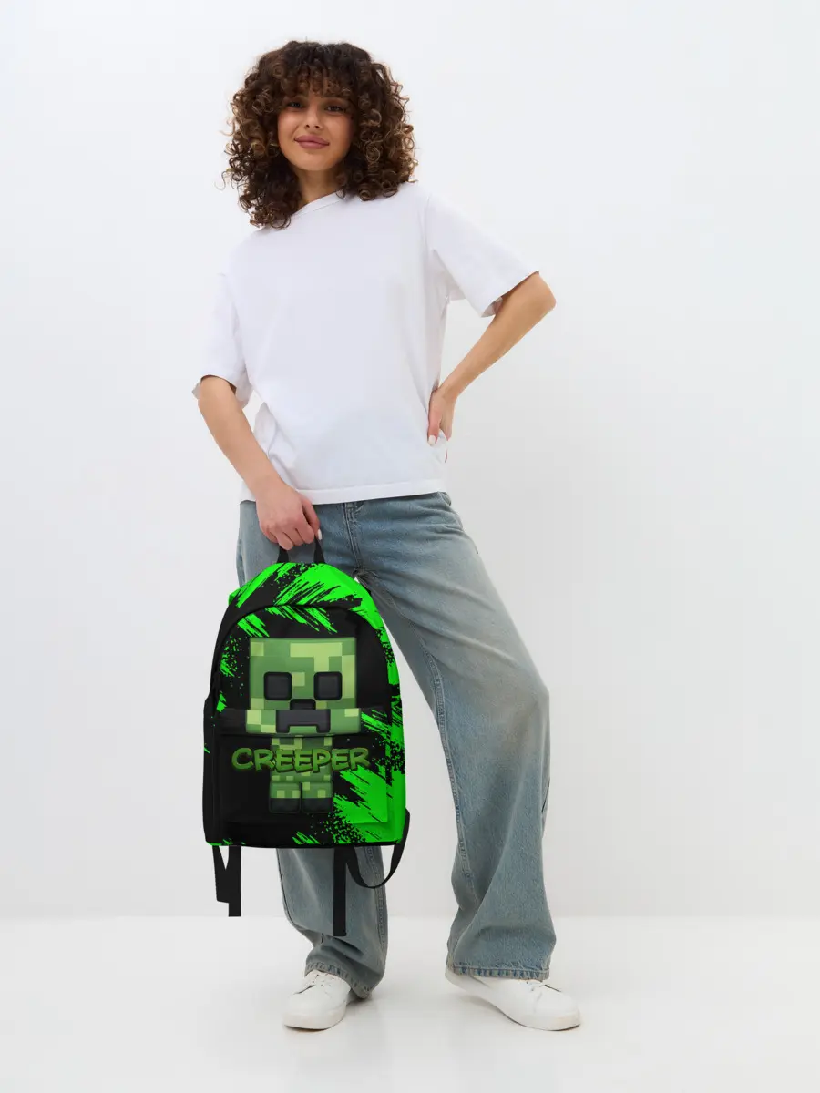 Рюкзак джинсовый / MINECRAFT CREEPER