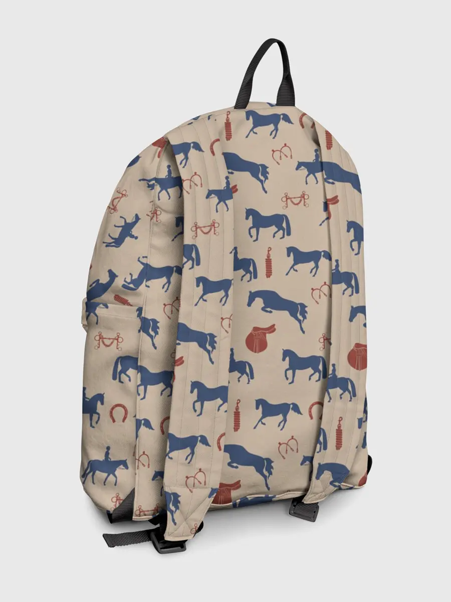 Рюкзак джинсовый / кони