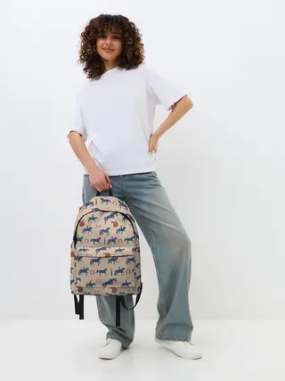 Рюкзак джинсовый / кони