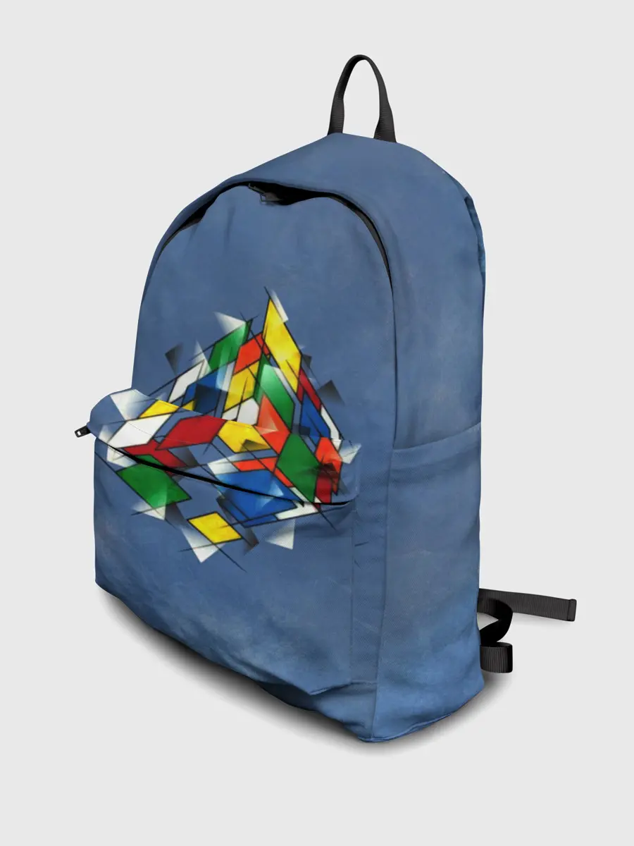 Рюкзак джинсовый / Кубик Рубика