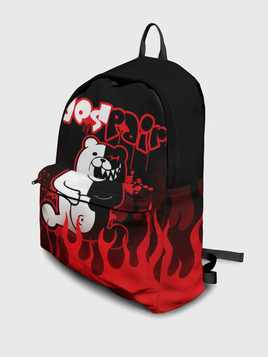 Рюкзак джинсовый / Монокума despair горит