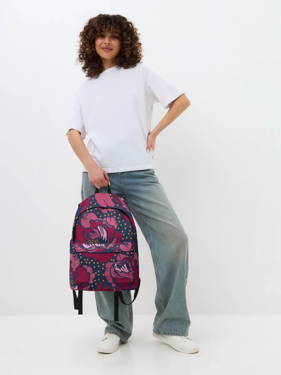 Рюкзак джинсовый / Цветы