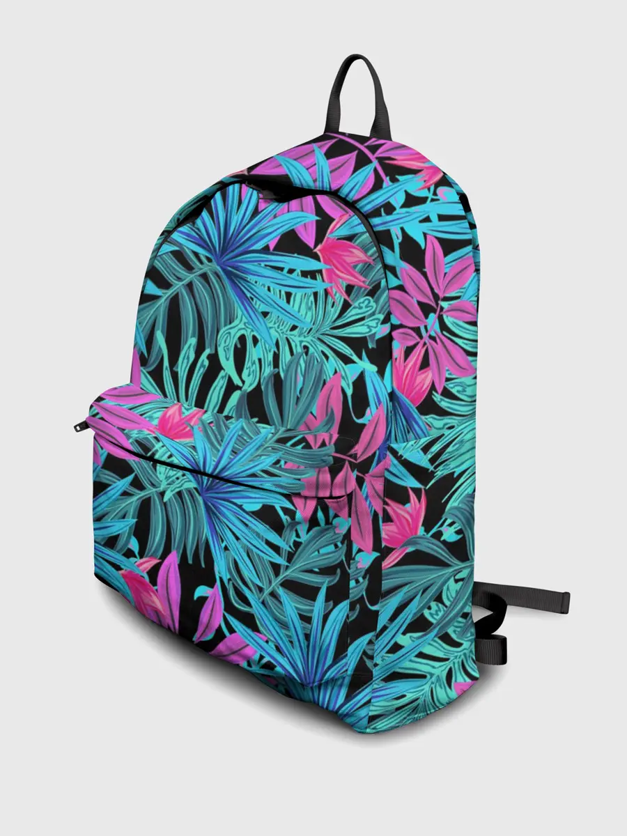 Рюкзак джинсовый / Яркие цветы