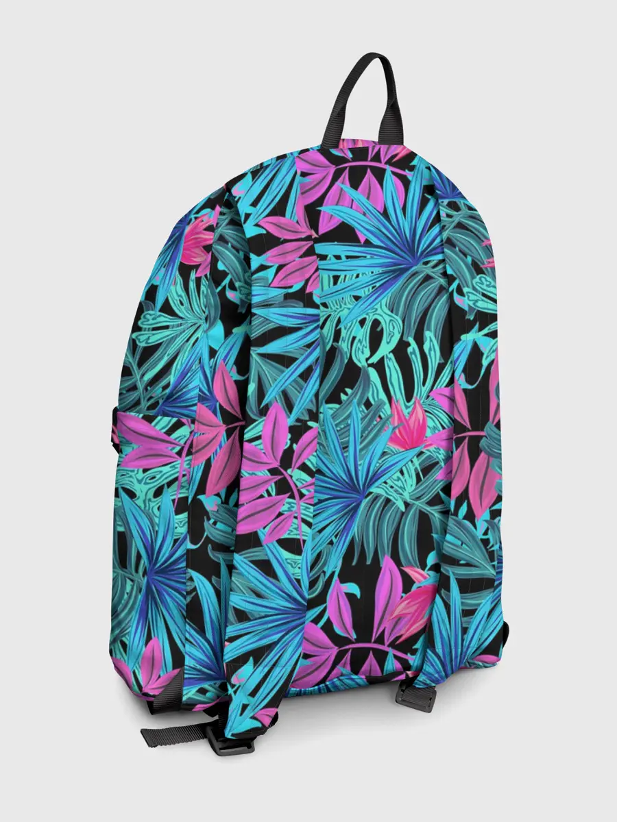 Рюкзак джинсовый / Яркие цветы