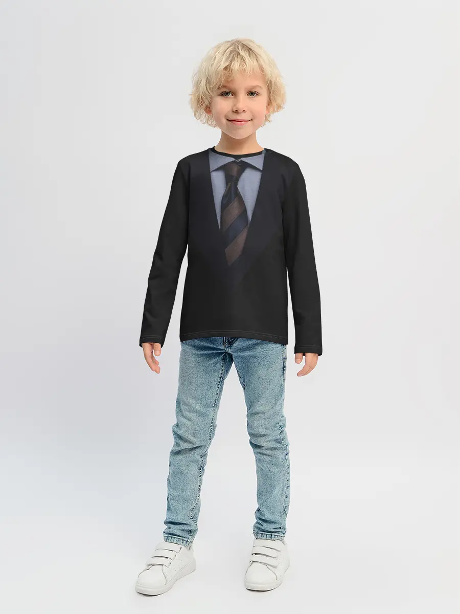 Детский лонгслив / Смокинг