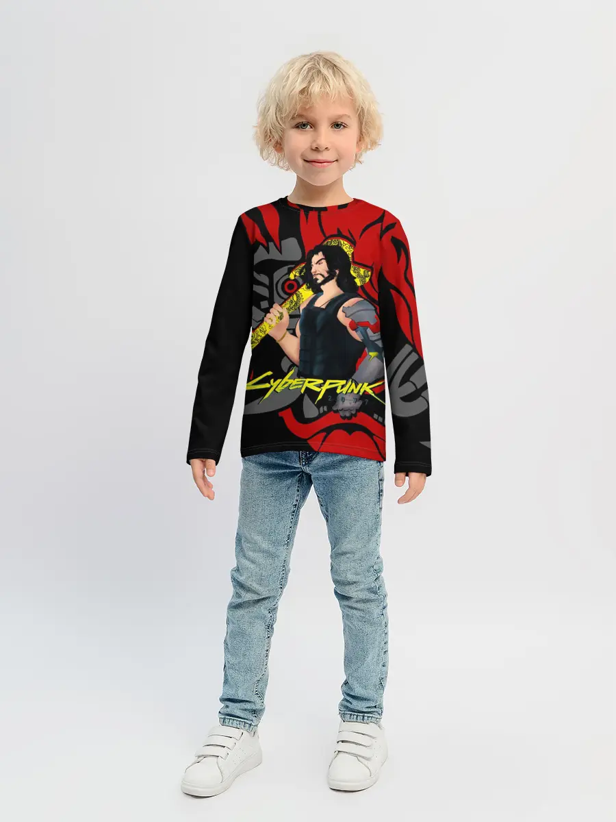 Детский лонгслив / CyberPunk 2077 | SAMURAI KEANU
