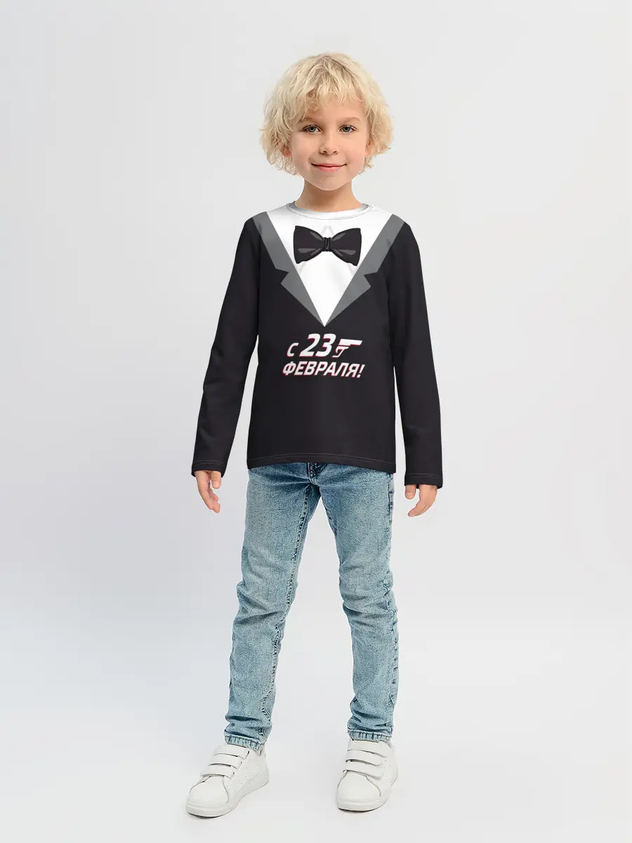 Детский лонгслив / агент 007