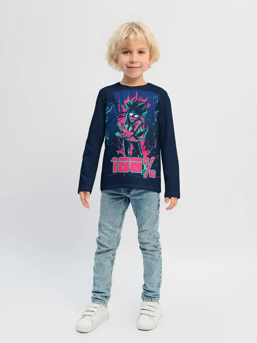 Детский лонгслив / Моб Психо 100