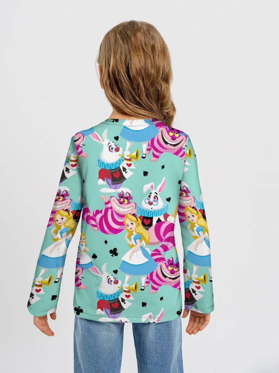Детский лонгслив / Alice in Wonderland