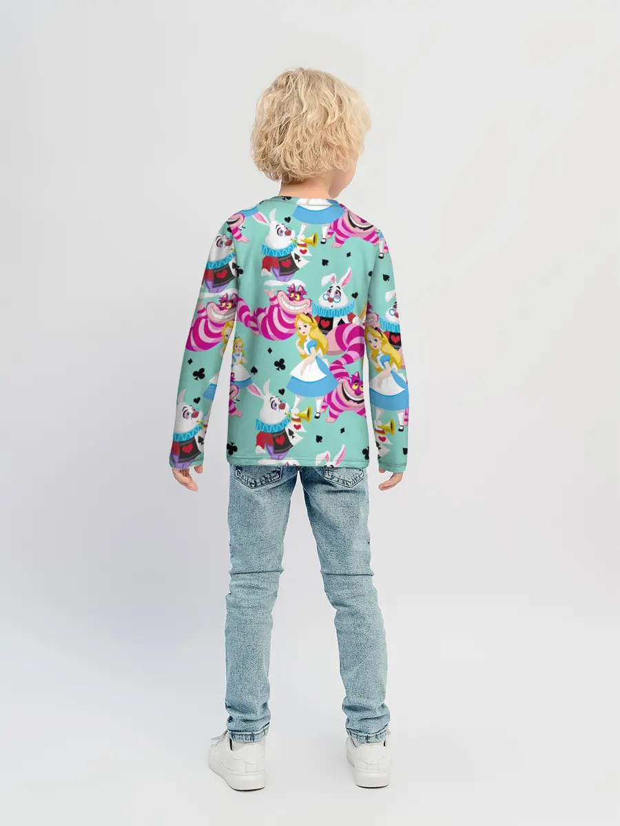 Детский лонгслив / Alice in Wonderland