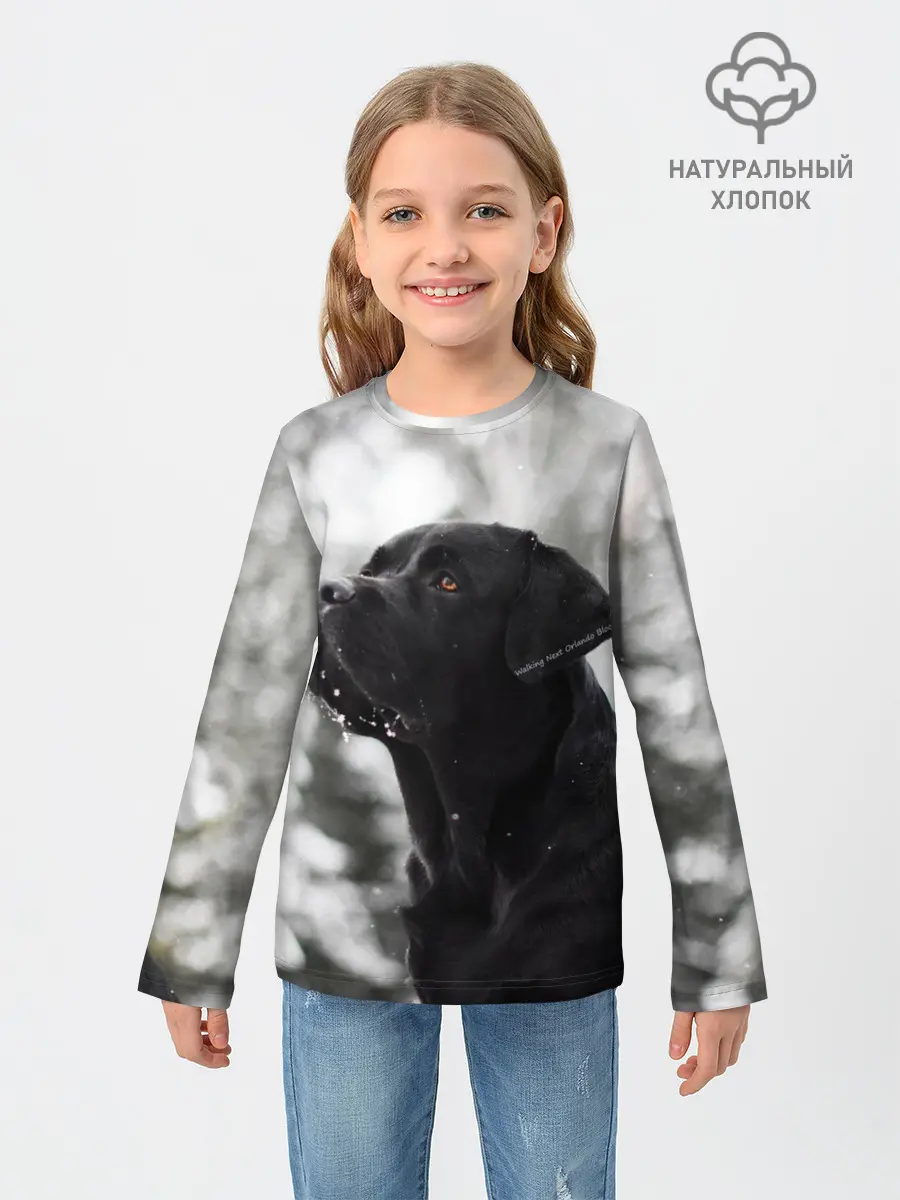 Детский лонгслив / Лабрадор Марк