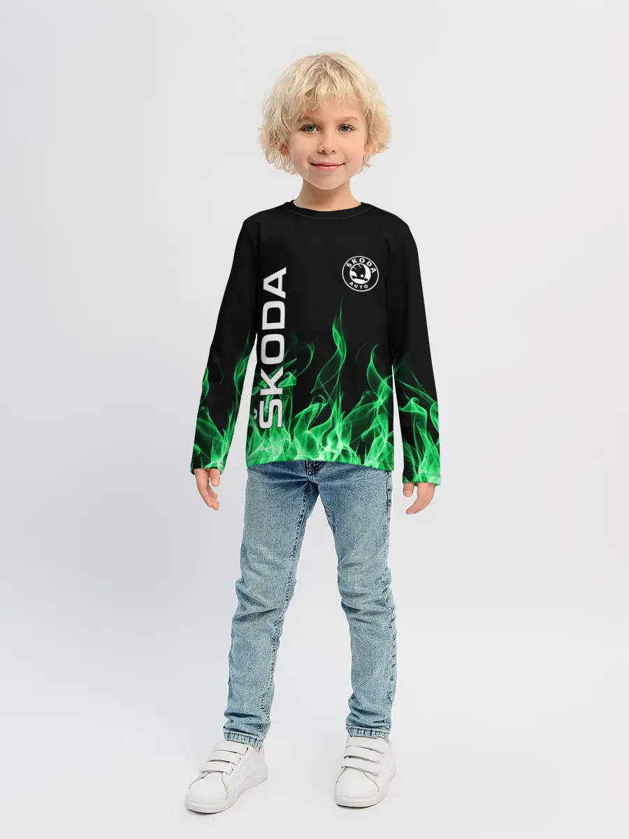 Детский лонгслив / SKODA