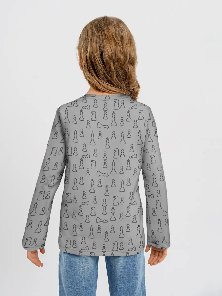 Детский лонгслив / шахматы
