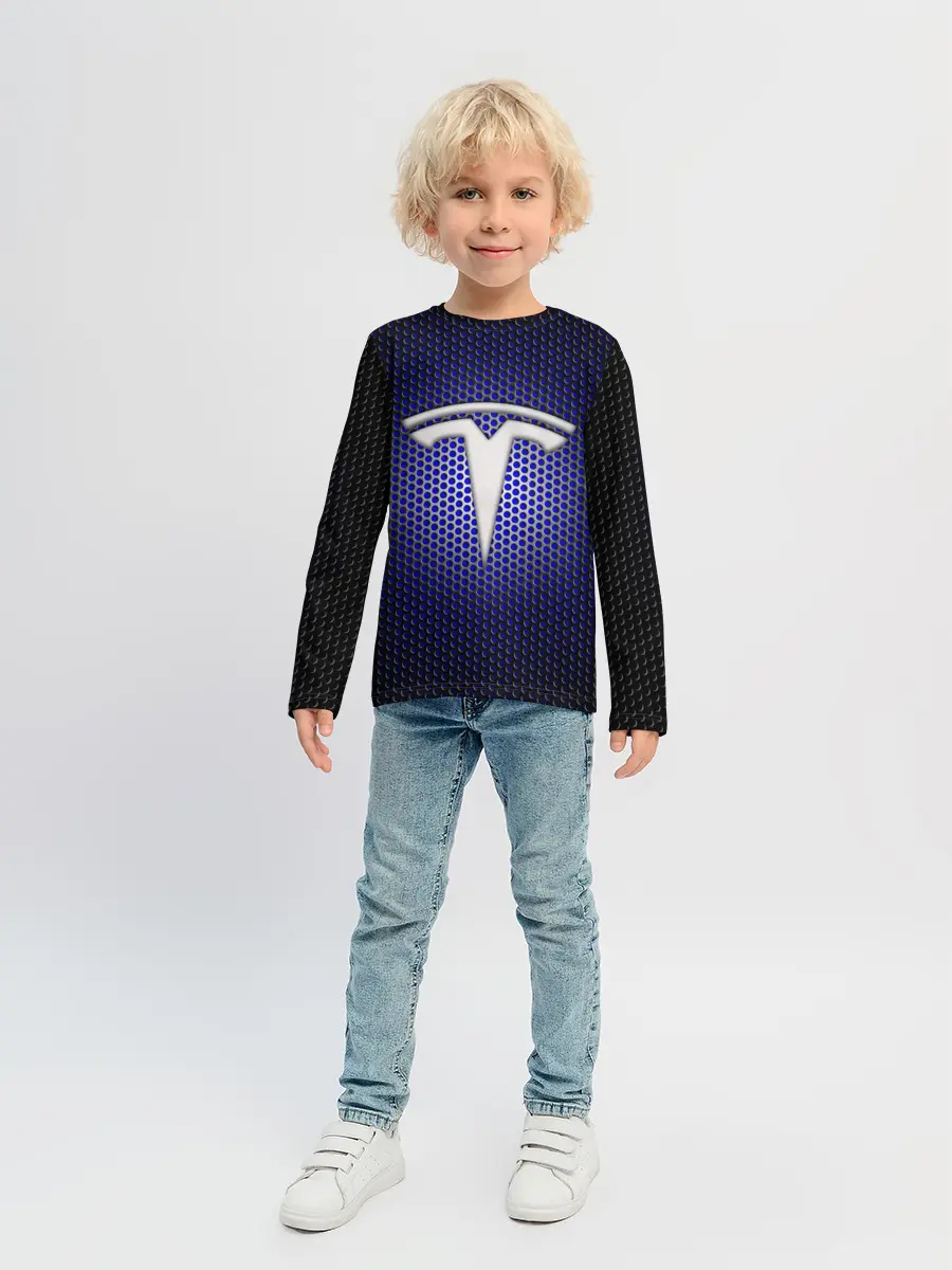 Детский лонгслив / Космические технологии TESLA