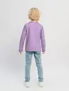 Детский лонгслив / Глициниевый цвет