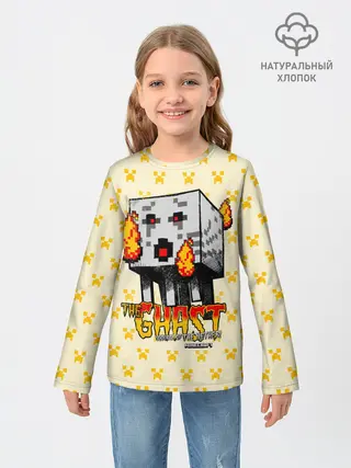 Детский лонгслив / Minecraft THE GHAST