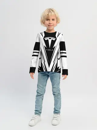 Детский лонгслив / Tesla