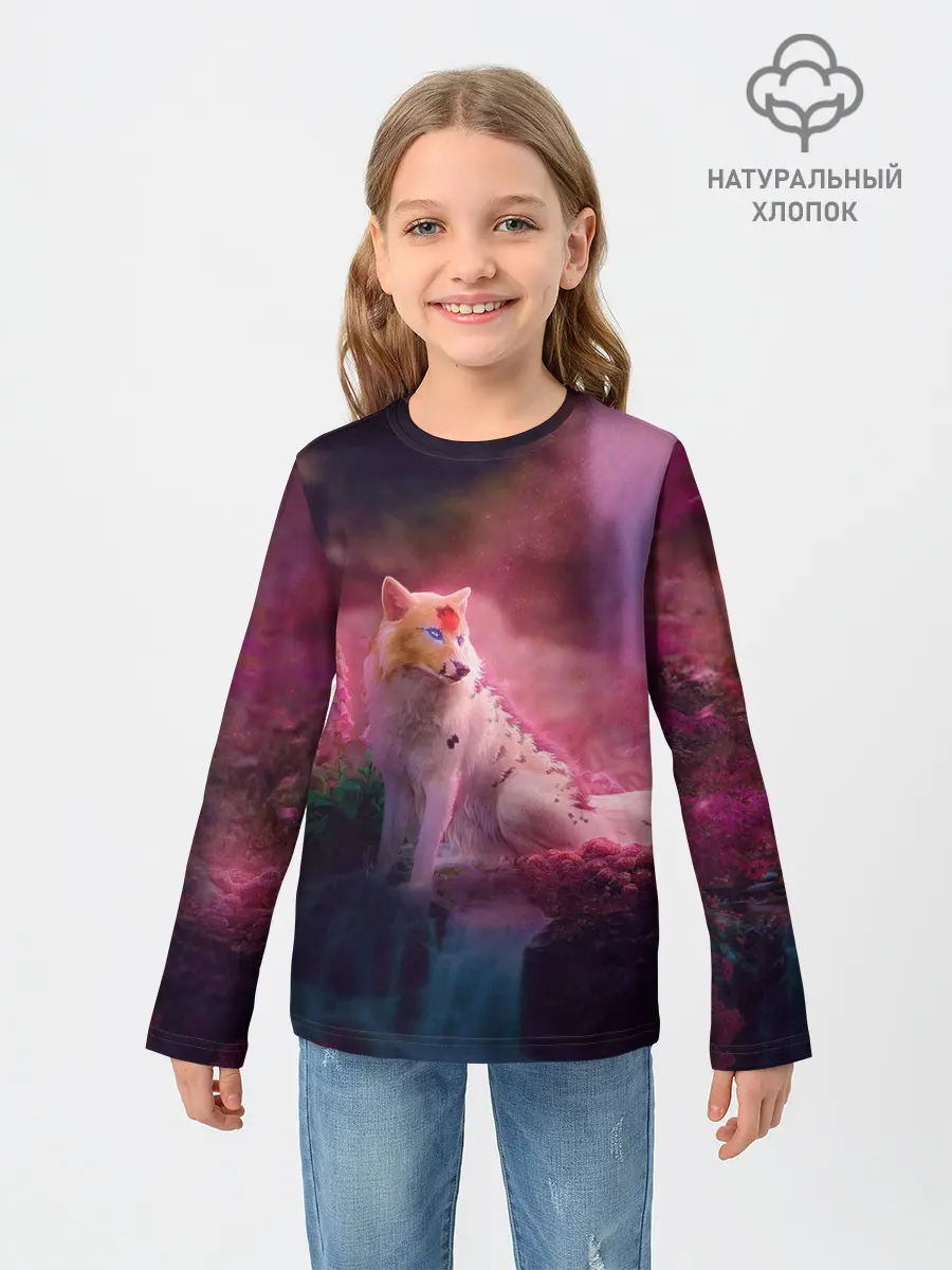 Детский лонгслив / Лисичка