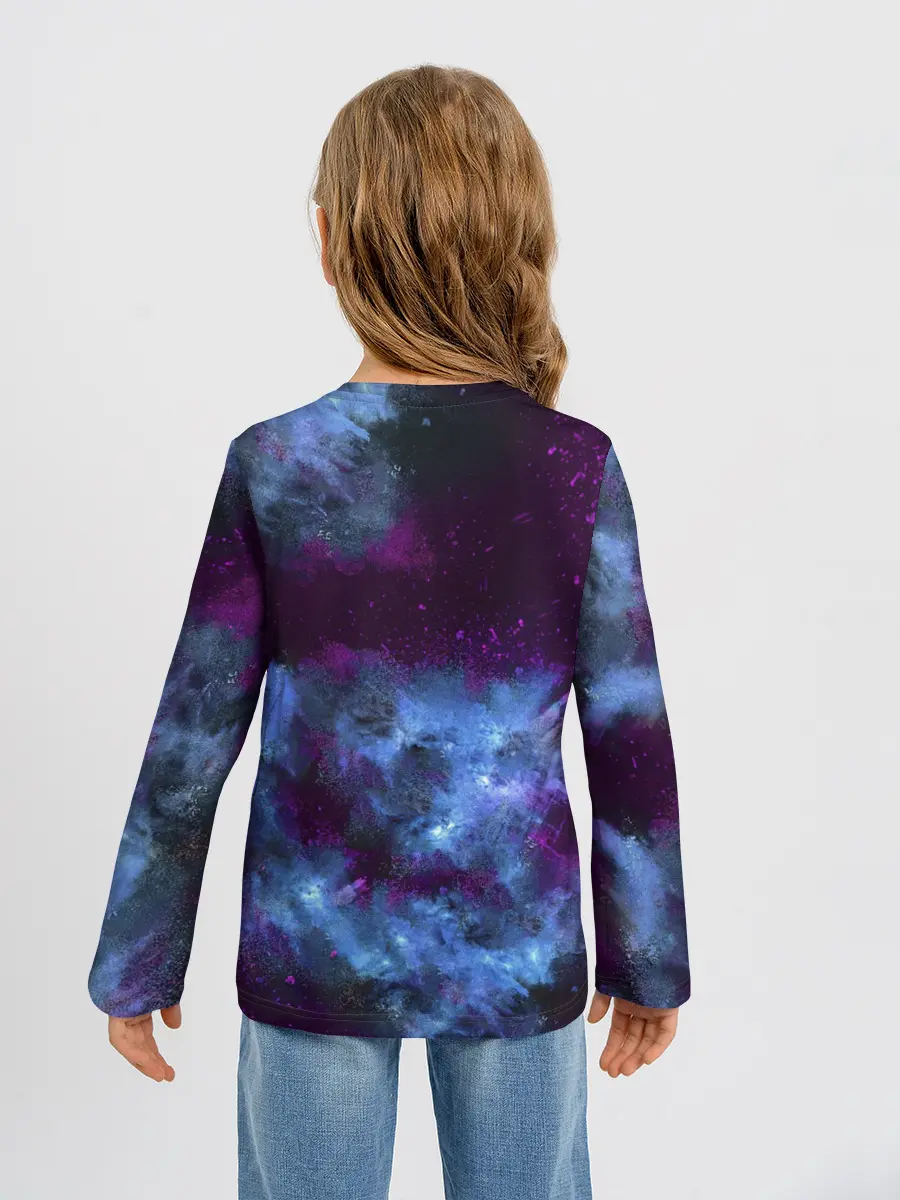 Детский лонгслив / CS GO Blue smoke