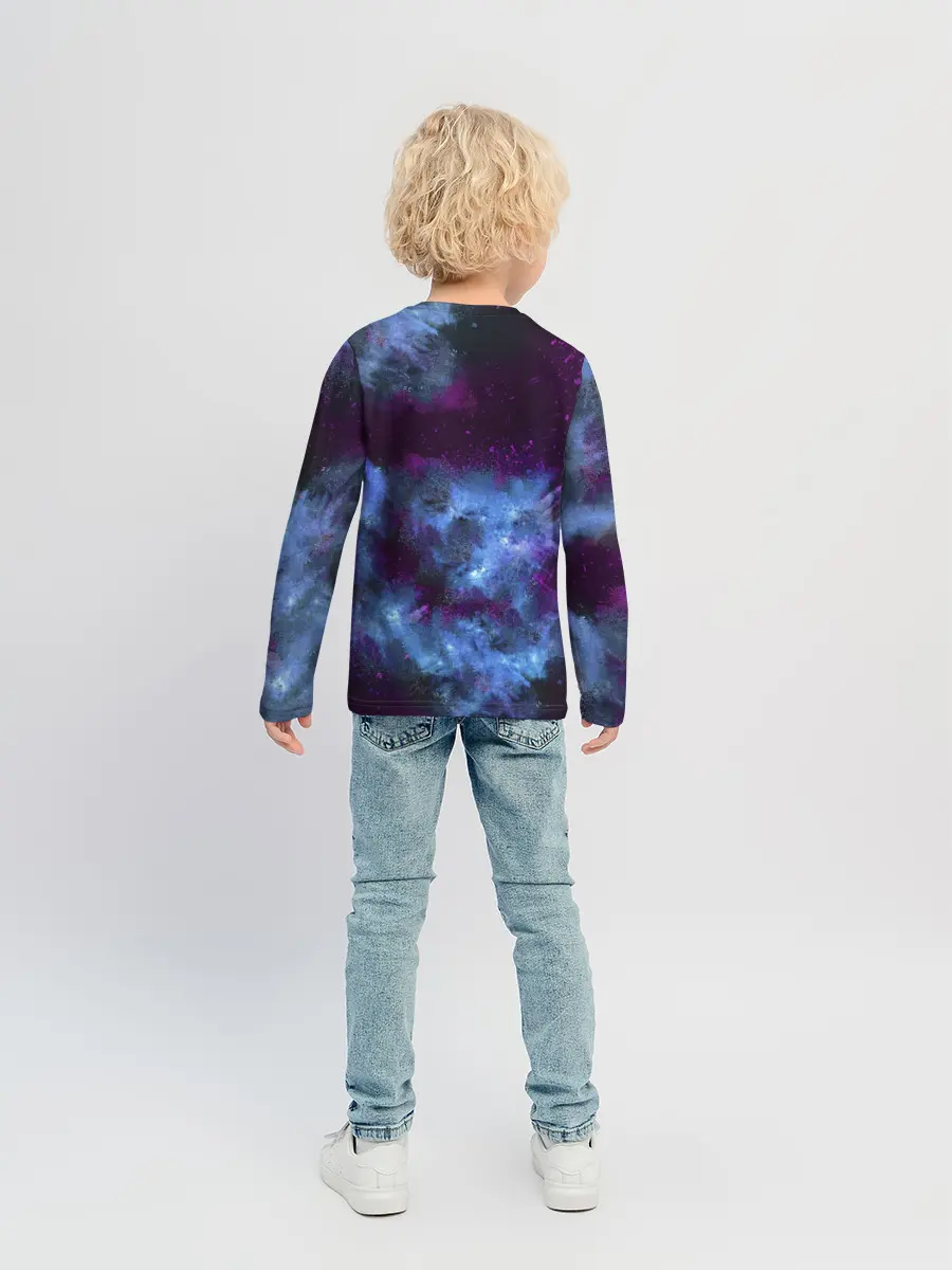 Детский лонгслив / CS GO Blue smoke