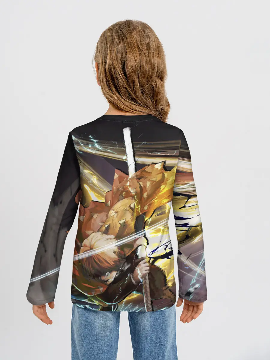 Детский лонгслив / Зиницу Агацума Клинок демонов