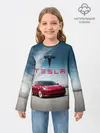 Детский лонгслив / Tesla Model 3