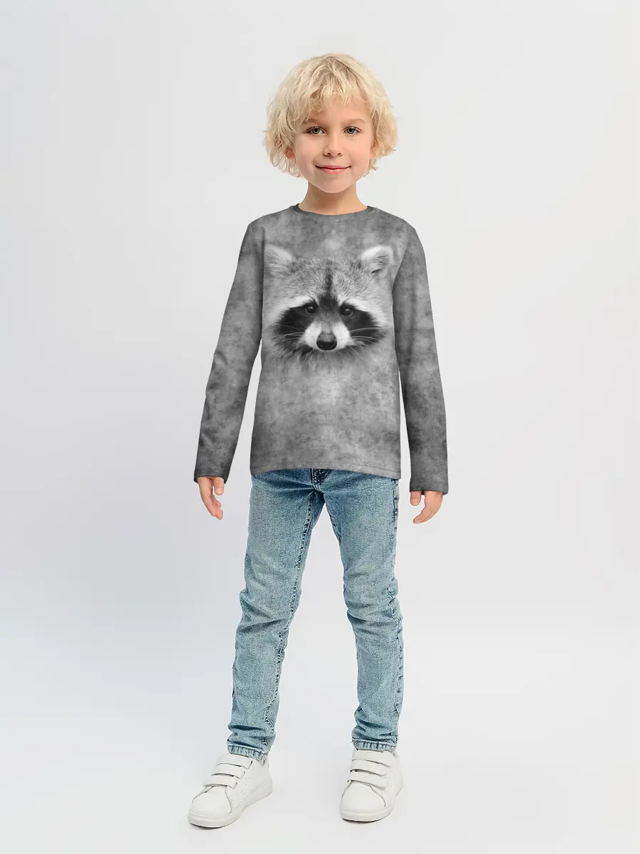 Детский лонгслив / Енот