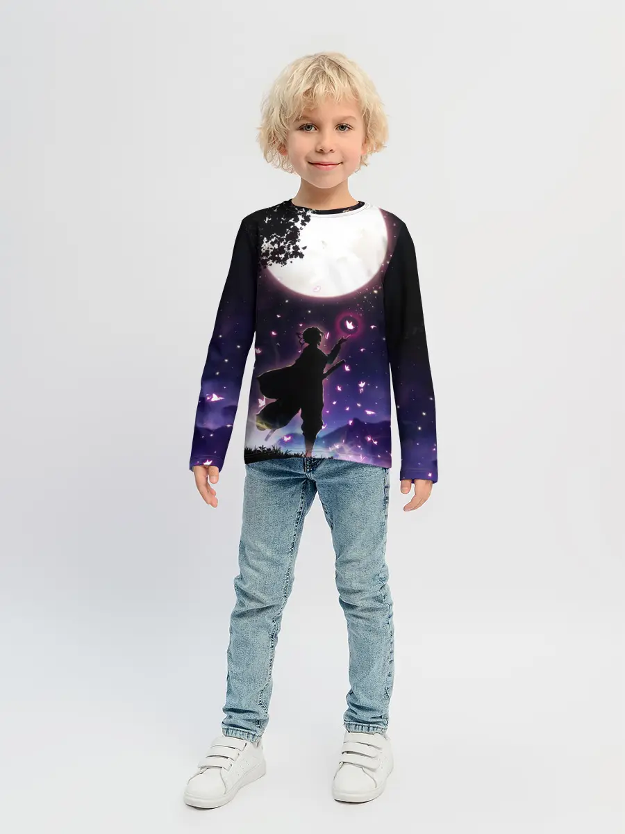 Детский лонгслив / Шинобу Кочо Клинок демонов