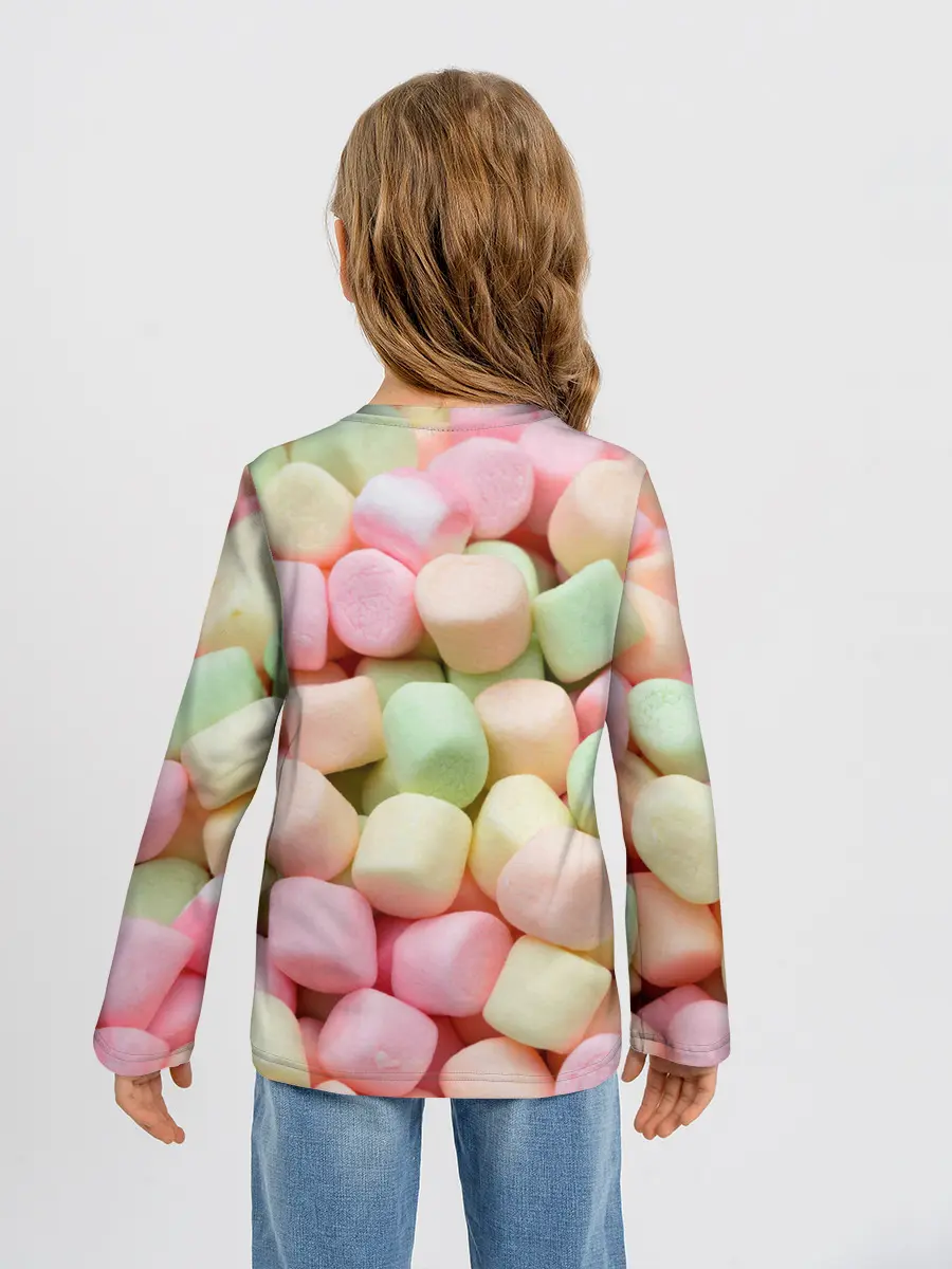 Детский лонгслив / маршмэлов зефирки нежные