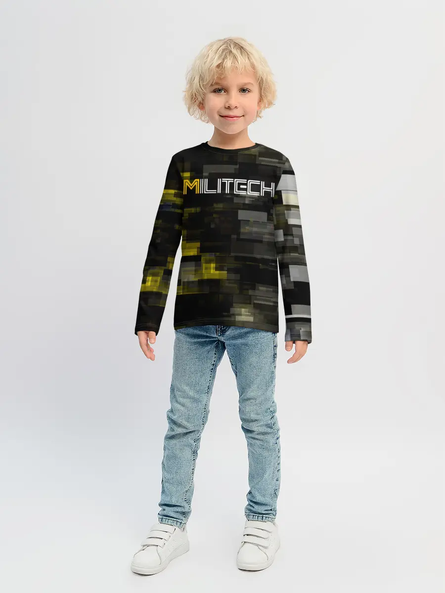 Детский лонгслив / MILITECH камуфляж Cyberpunk 2077