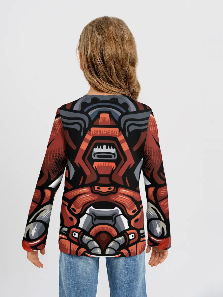 Детский лонгслив / Cyber Samurai