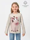 Детский лонгслив / Pop Cat