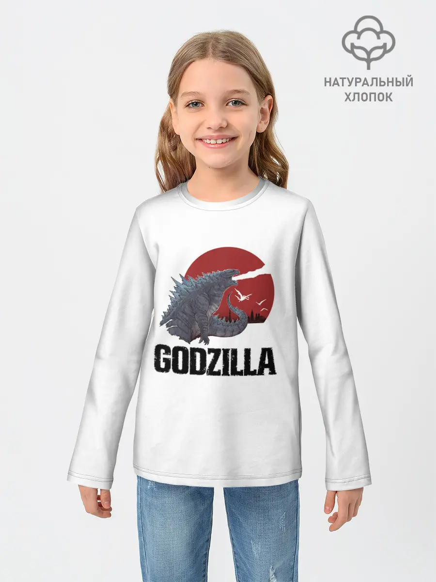 Детский лонгслив / Годзилла